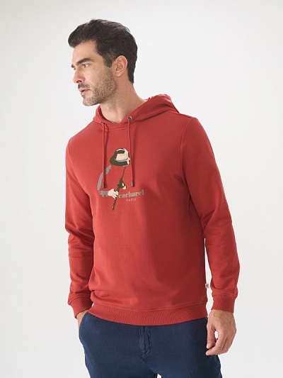 Худи с принтом без кармана - G051SZ0820MARCER Толстовка муж. (VR031, S)