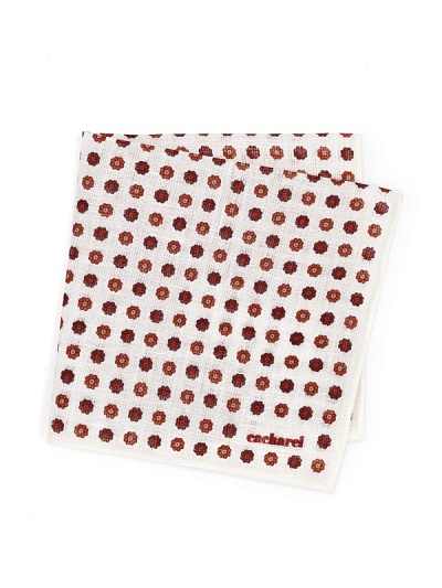 Платок нагрудный льняной с узором - A051SZ0900IY24_KTN3 Платок муж. (850)