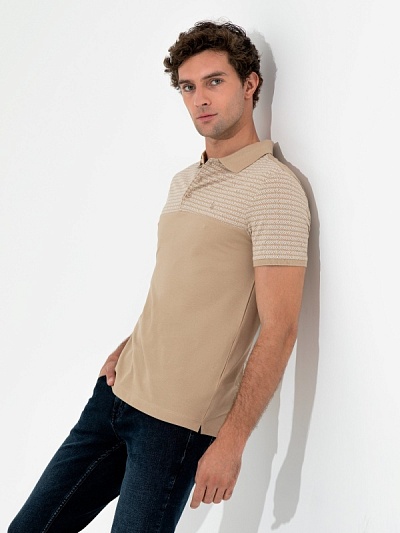 Футболка-поло с этническим орнаментом - G051SZ0110LE TOBY-E Футболка муж. (VR011, S)