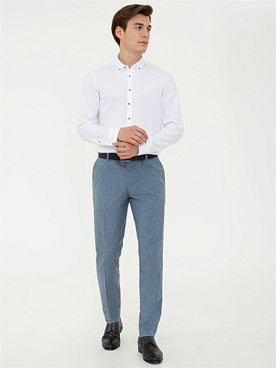 Брюки классические с добавлением шерсти зауженные - G051SZ0030BOSE/P Брюки муж. (VR028, 56, 6)