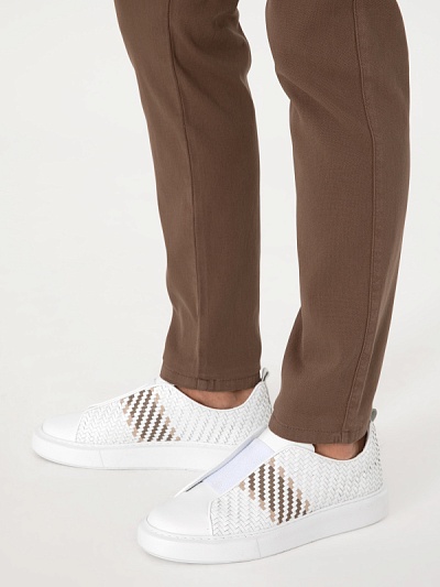 Слипоны кожаные плетеные - S051SZ0330MOIS Обувь муж. (VR013, 42)