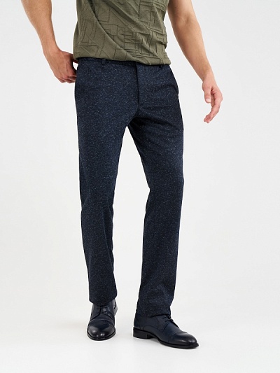 Брюки классические из смесовой шерсти зауженные - G051SZ0030RINA/P Брюки муж. (VR033, 48, 6)