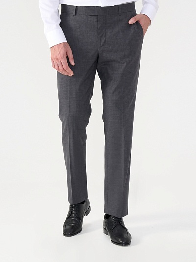 Брюки классические из смесовой шерсти зауженные - G051SZ0030THEO/P Брюки муж. (VR058, 56, 6)