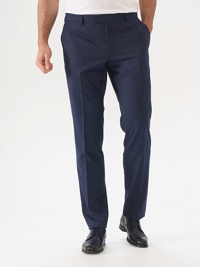 Брюки классические из смесовой шерсти зауженные - G051GL0030NEWVALTUMA/P Брюки муж. (VR033, 46, 6)