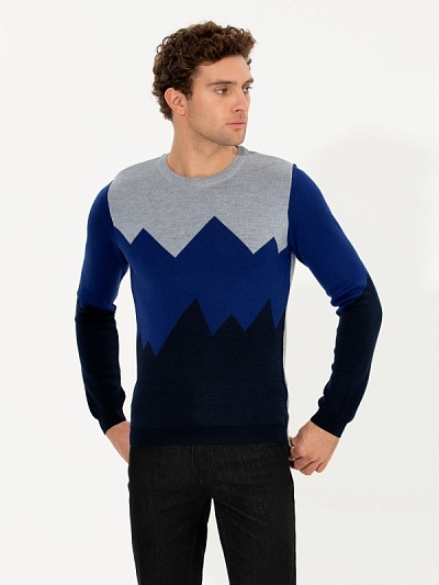 Джемпер из смесовой шерсти - G051SZ0TK0RACHEL Кофта муж. (VR033, M)