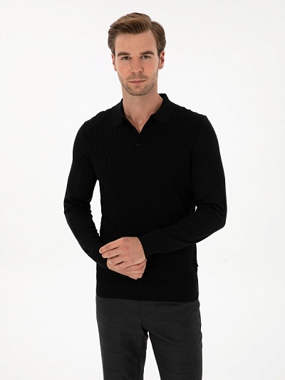 Джемпер с отложным воротником из смесовой шерсти - G051SZ0TK0DEAN Кофта муж. (VR046, XL)