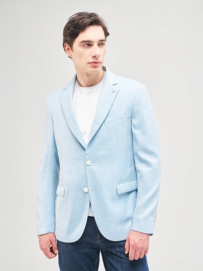 Пиджак из шерсти с добавлением шелка и льна - G051SZ0020PERNIA Пиджак муж. (VR003, 58, 6)