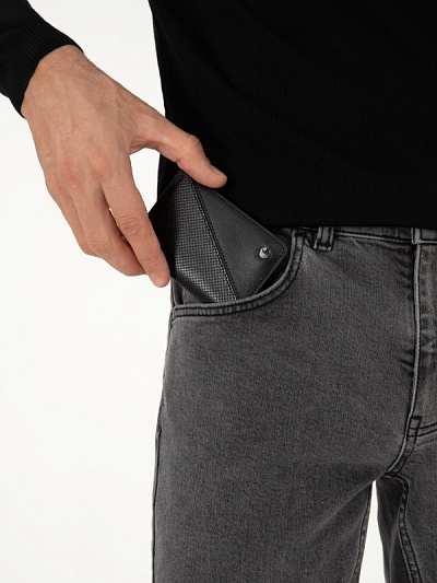 Картхолдер кожаный - A051SZ0CDKRT1981_IY25 Кошелек муж. (VR046)