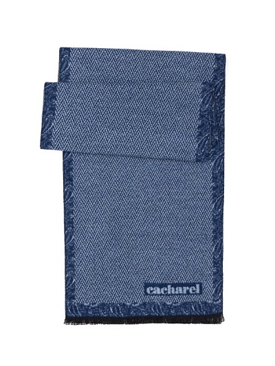 Шарф из вискозы с геометрическим узором - A051SZ0DHATKSK23-VIS9 Шарф муж. (200)