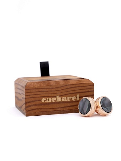 Запонки круглые - A051SZ053KD1IY23KDC13 Запонки муж. (459)