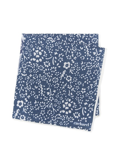 Платок нагрудный льняной с цветочными узорами - A051SZ090KTNIY23-KTN4 Платок муж. (200)