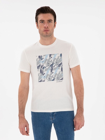 Футболка с абстрактным принтом - G051SZ0110SOUSE Футболка муж. (VR013, 2XL)