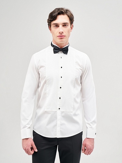 Рубашка классическая из хлопка под смокинг приталенная - G051SZ0040SAVRAN_25Y Сорочка муж. (VR013, 41)