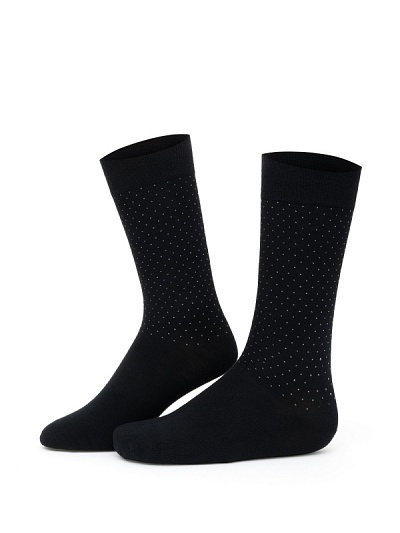 Носки с узором высокие бамбуковые - A051SZ013SKTSK023-DSNBAM2 Носки муж. (001, 40-44)