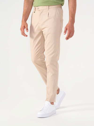 Брюки повседневные с защипами - G051SZ0780GINGER Брюки муж. (VR011, 33, 32)