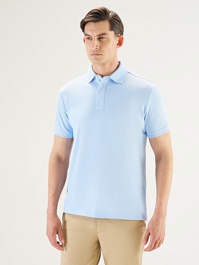 Футболка-поло из ткани пике - G051SZ0110KRUZA Футболка муж. (VR095, M)