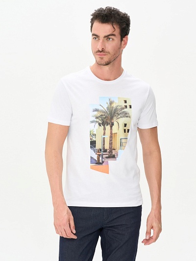 Футболка с принтом - G051SZ0110SANDY Футболка муж. (VR013, 2XL)