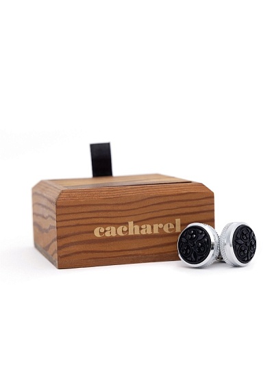 Запонки круглые - A051SZ053KD8IY23KDC8 Запонки муж. (109)