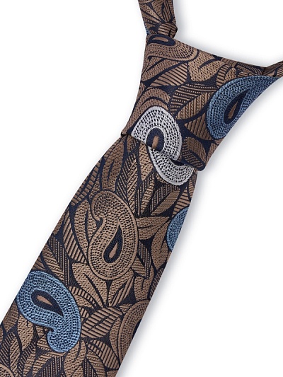 Галстук жаккардовый с узором пейсли - A051SZ090MICSK023-MICKRVT3 Галстук муж. (591)