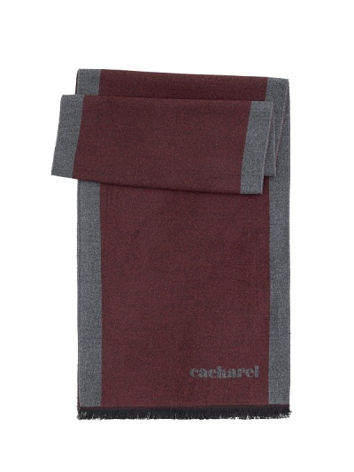 Шарф из вискозы с контрастной окантовкой - A051SZ0DHATKSK23-VIS1 Шарф муж. (900)