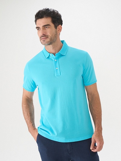 Футболка-поло с контрастным воротником - G051SZ0110PINO Футболка муж. (VR007, XL)