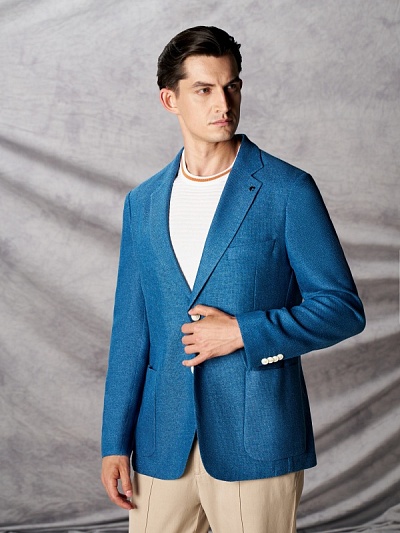 Пиджак из смеси шелка и шерсти - G051SZ0020RIGA-RU Пиджак муж. (VR093, 52, 6)