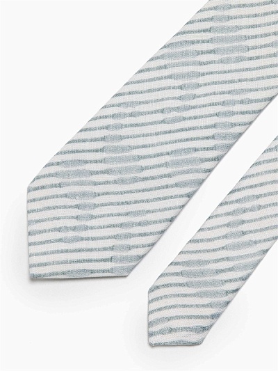 Галстук льняной с орнаментом - A051SZ090KA1Y8KI2 Галстук муж. (100)