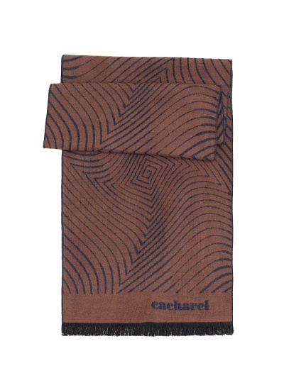 Шарф из вискозы с узором - A051SZ0DHATKSK23-VIS3 Шарф муж. (595)