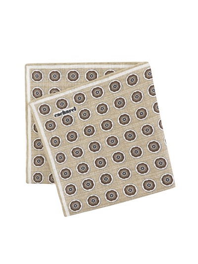 Платок нагрудный льняной с узором - A051SZ0900IY25_KTN4 Галстук муж. (591)