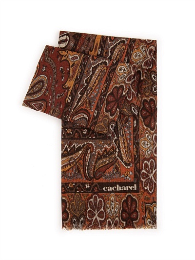 Шарф из шерсти с узором пейсли - A051SZ0DH0SK20-YUNSAL3 Шарф муж. (400)