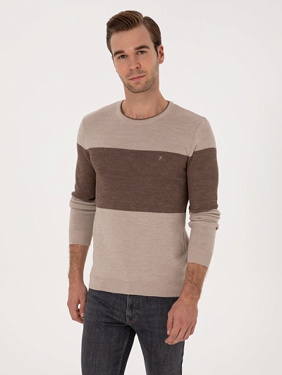 Джемпер из смесовой шерсти - G051SZ0TK0SACH_R Кофта муж. (VR019, 2XL)