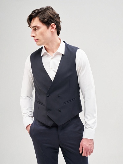 Жилет классический двубортный шерстяной - G051SZ0100NEW_THEO_KRUV_Y Жилет муж. (VR033, 54)