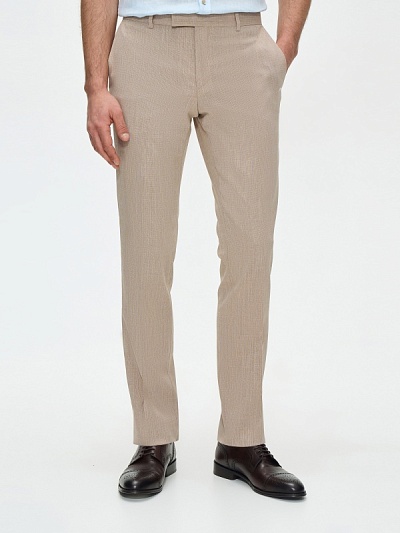 Брюки классические из смесовой шерсти зауженные - G051SZ0030THEON/P Брюки муж. (VR011, 56, 6)