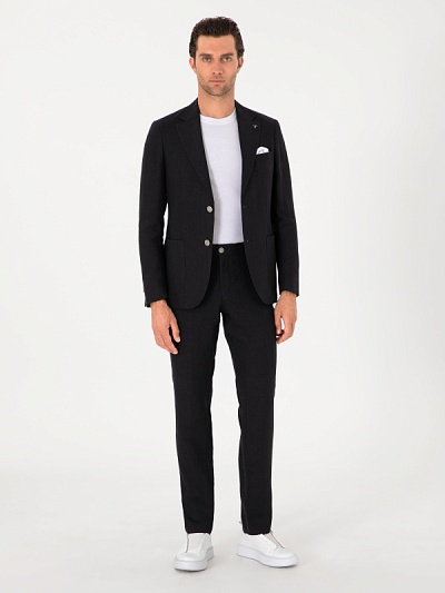 Брюки классические льняные зауженные - G051SZ0030OLIA_P_25Y Брюки муж. (VR046, 58, 6)