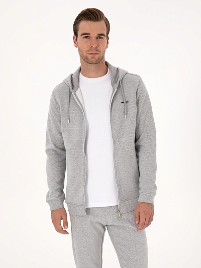 Толстовка на молнии с капюшоном - G051SZ0820ZEYA Толстовка муж. (VR086, XL)