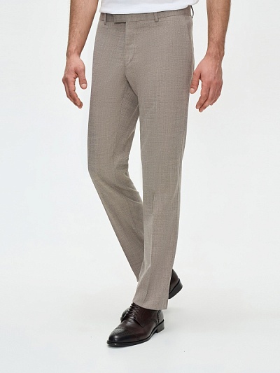 Брюки классические из смесовой шерсти зауженные - G051GL0030TURNERDO-R/P Брюки муж. (VR011, 46, 6)