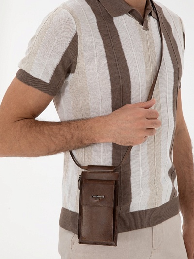 Сумка кожаная - A051SZ057ASK2292_IY25_TGN Сумка муж. (VR029)