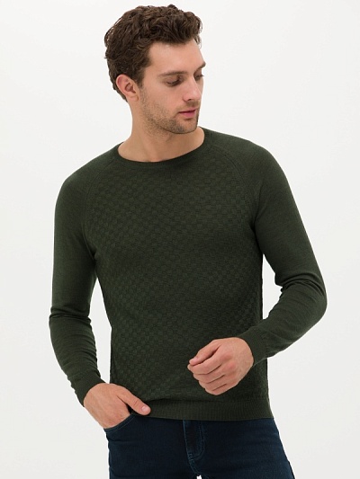 Джемпер из смесовой шерсти - G051SZ0TK0JUMP Кофта муж. (VR027, M)