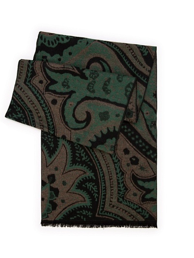 Шарф из вискозы с узором - A051SZ0DH0SK20-VSKASKOL12 Шарф муж. (790)