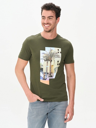 Футболка с принтом - G051SZ0110SANDY Футболка муж. (VR027, 3XL)