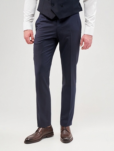 Брюки классические из шерсти зауженные - G051SZ0030SEBBIE_P Брюки муж. (VR033, 56, 6)