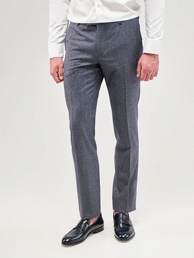 Брюки классические из шерсти зауженные - G051SZ0030LEVINA/P Брюки муж. (VR036, 52, 6)