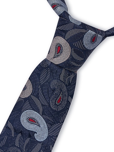 Галстук жаккардовый с узором пейсли - A051SZ090MICSK023-MICKRVT3 Галстук муж. (200)