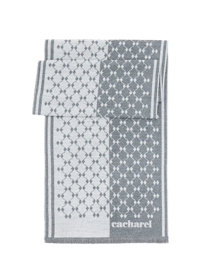 Шарф с геометрическим узором - A051SZ0DHATKSK23-VIS5 Шарф муж. (100)