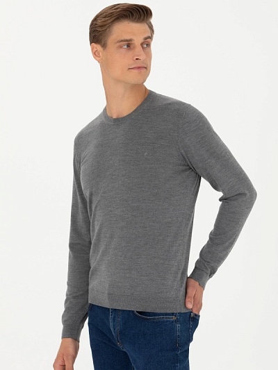 Джемпер из шерсти с добавлением кашемира и шелка - G051SZ0TK0CASSA Кофта муж. (VR024, XL)