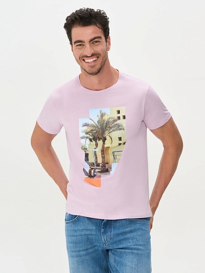 Футболка с принтом - G051SZ0110SANDY Футболка муж. (VR034, 3XL)