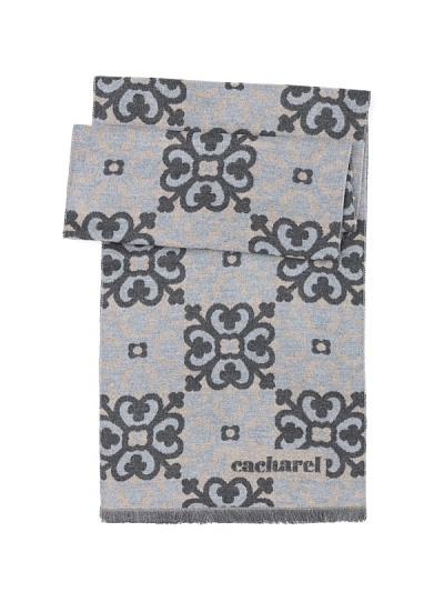 Шарф из вискозы с узором - A051SZ0DHATKSK23-VIS7 Шарф муж. (591)