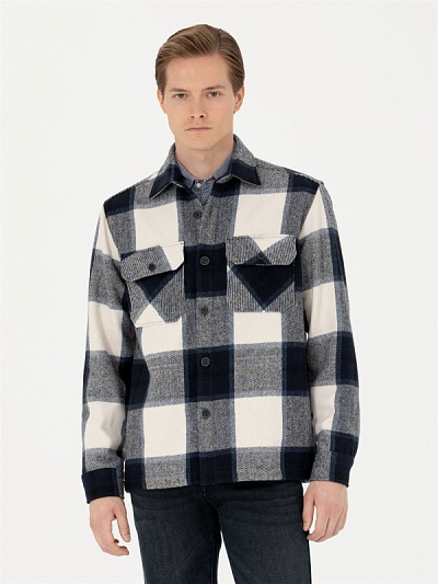 Рубашка фланелевая в клетку свободная - G051SZ0040ARTURO Сорочка муж. (VR033, 2XL)