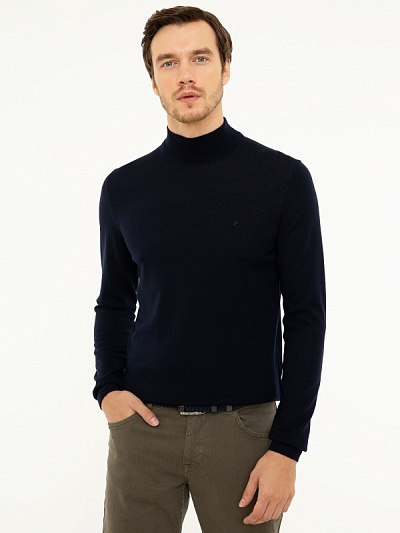 Водолазка шерстяная c воротником стойка - G051SZ0TK0MEGIB Кофта муж. (VR033, S)