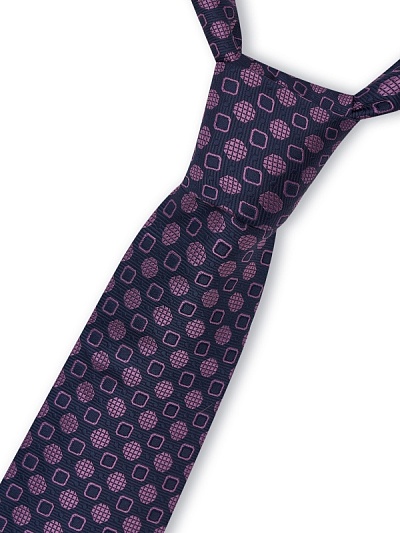 Галстук жаккардовый с геометрическим узором - A051SZ090MICSK023-MICKRVT5 Галстук муж. (370)